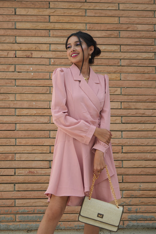 Blazer Wrap Dress