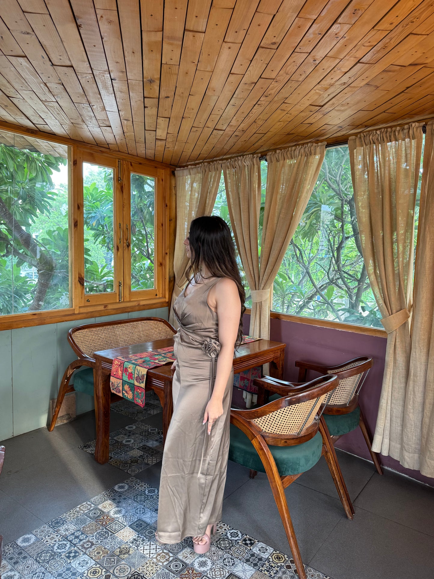 Espresso Elegance Dress