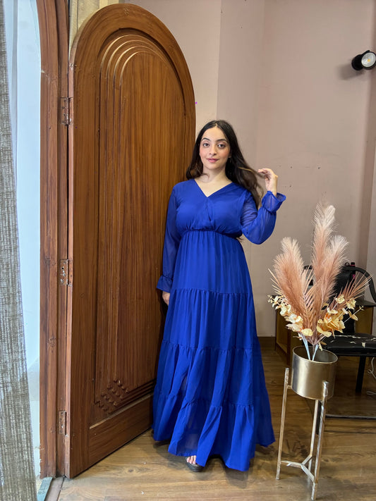 Solid flowy Maxi Dress