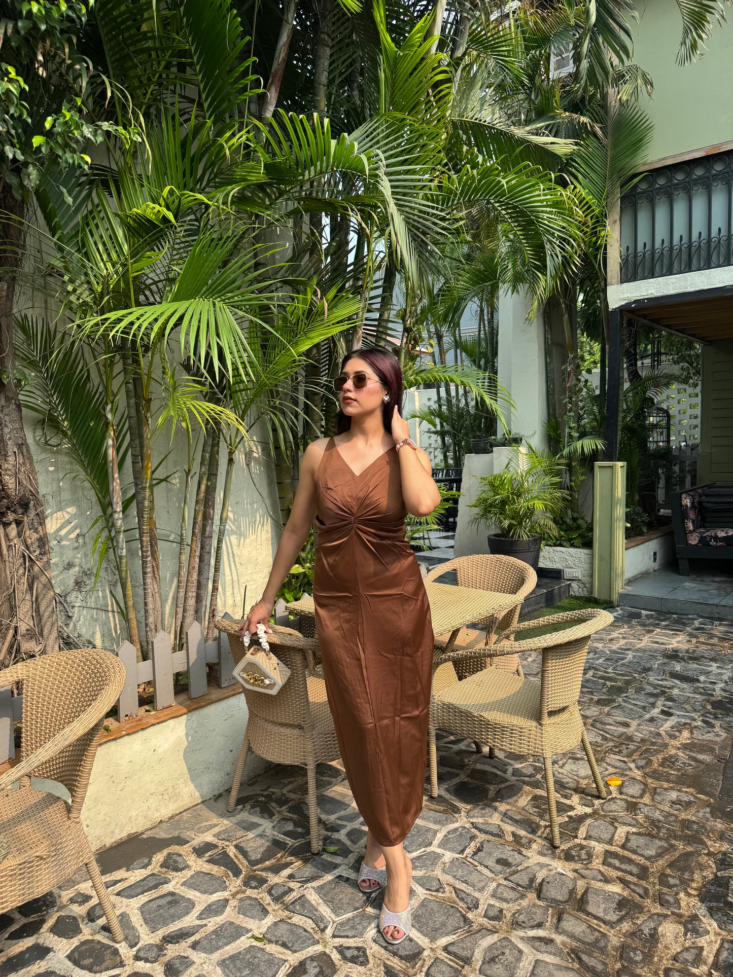 Espresso Elegance Dress