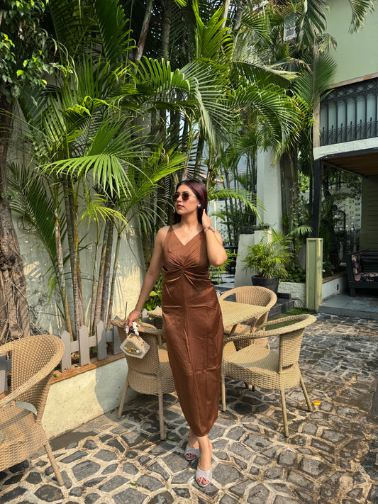 Espresso Elegance Dress