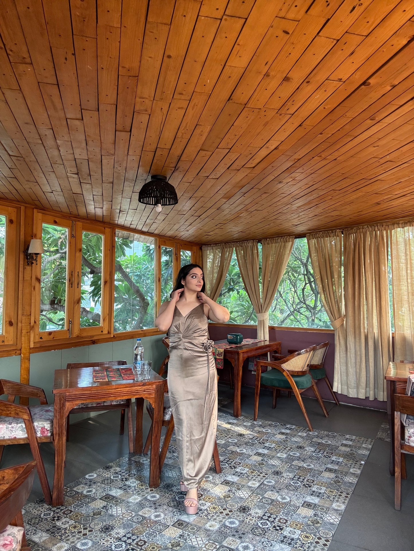Espresso Elegance Dress