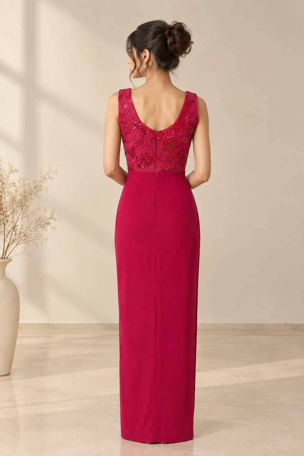 Ruby Dahlia Drape Dress