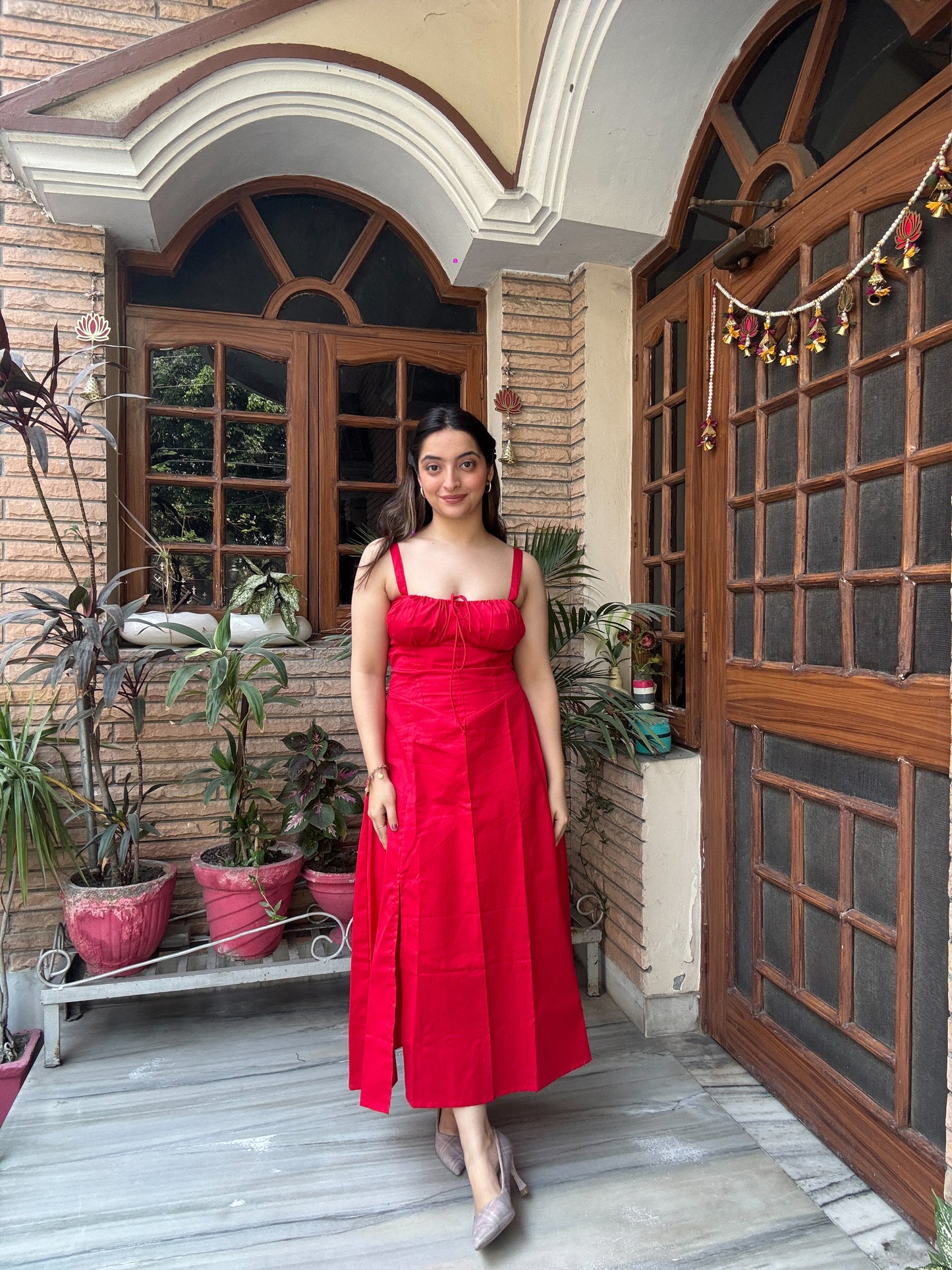 Red Bustier Dress