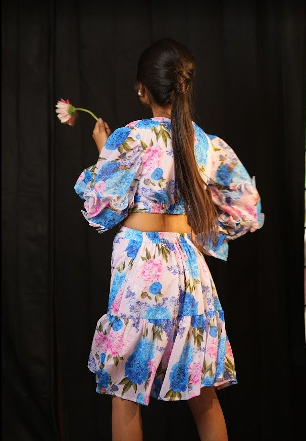 Floral Cutout Dress (Pink)