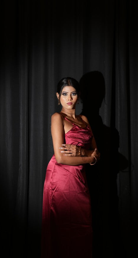 Wine Midnight Slip Dress