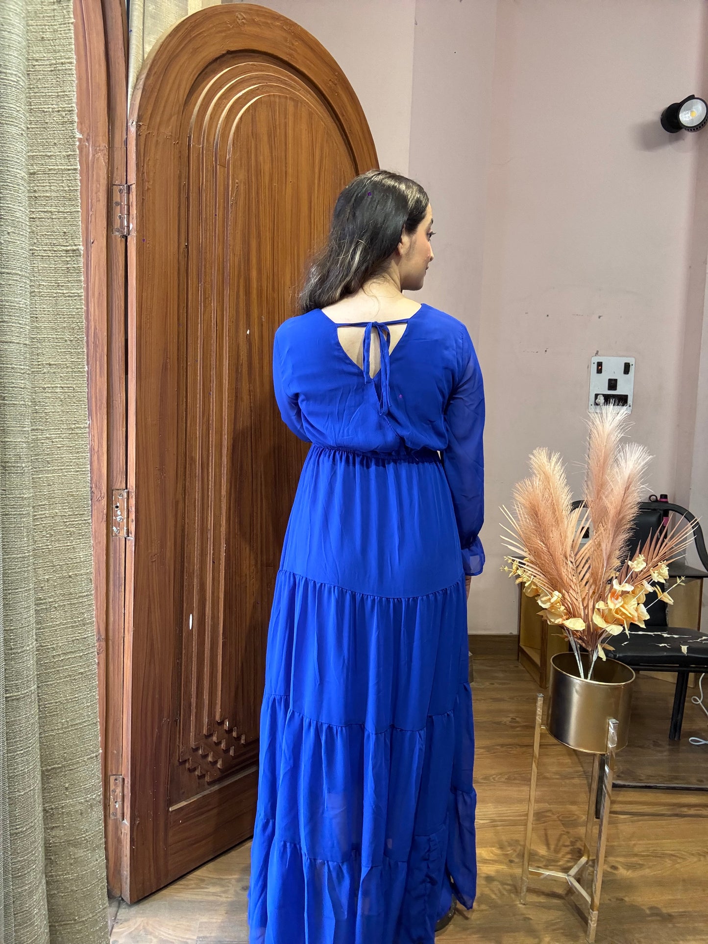 Solid flowy Maxi Dress