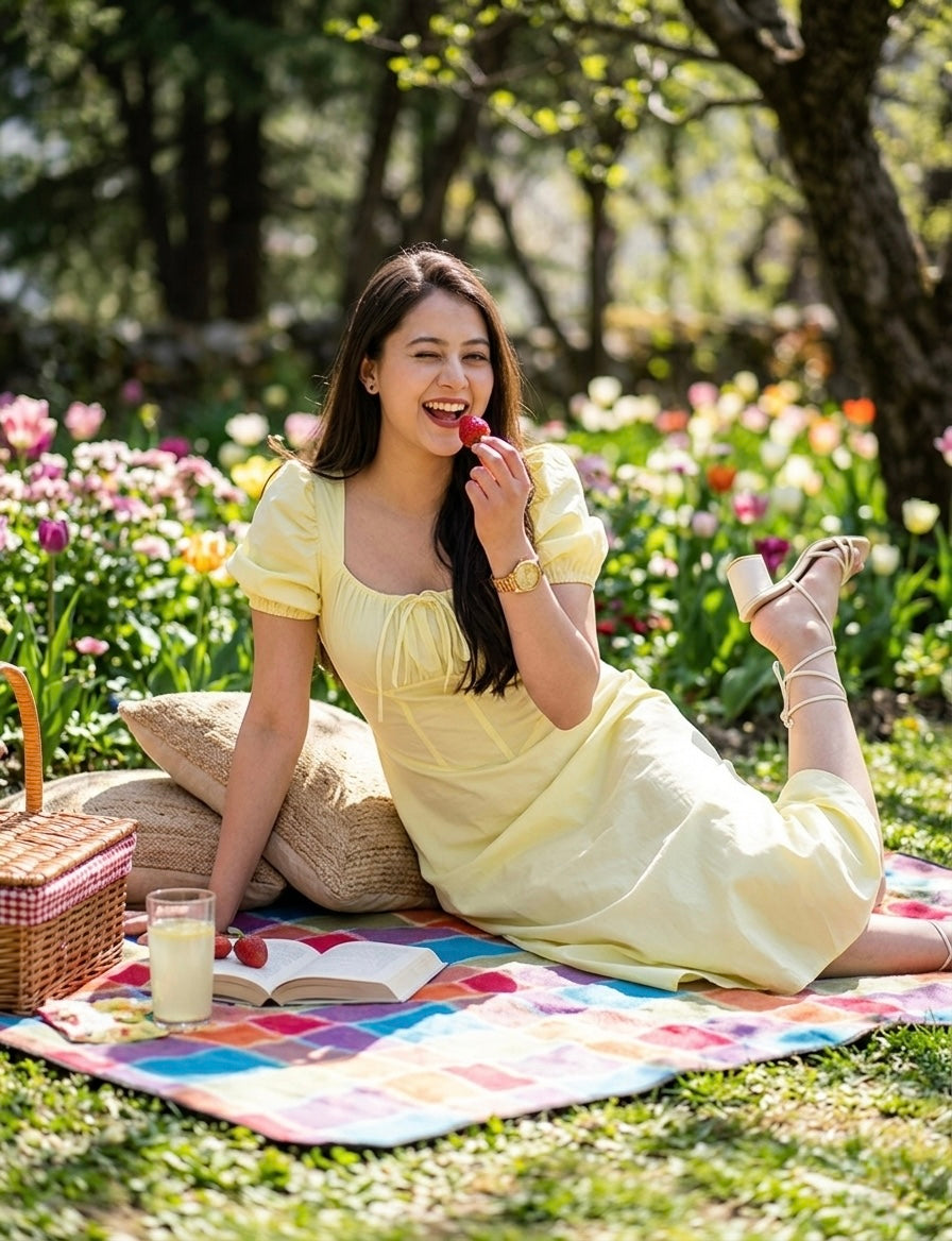 Butter Yellow Sundress