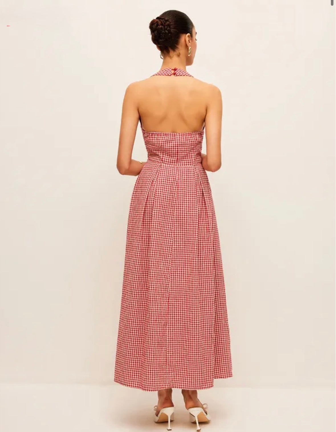 Red Gingham Halter dress