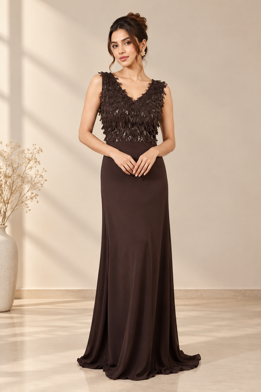 Chocolate Muse Flare Dress