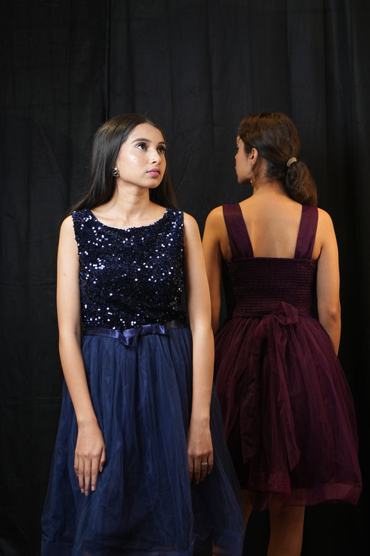 Blue Starlight Tulle Dress