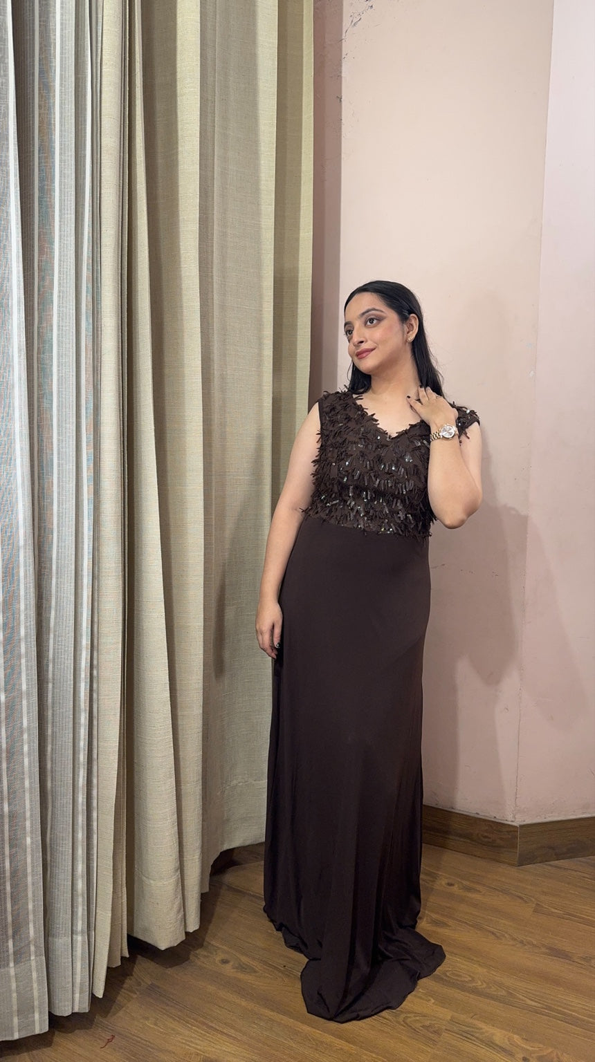 Chocolate Muse Flare Dress