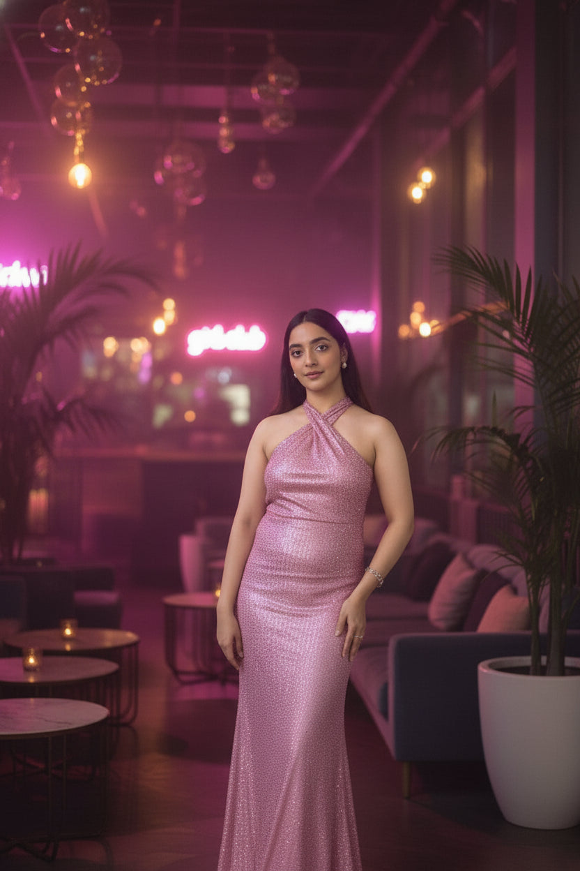 Pink Elysian Sparkle Dress