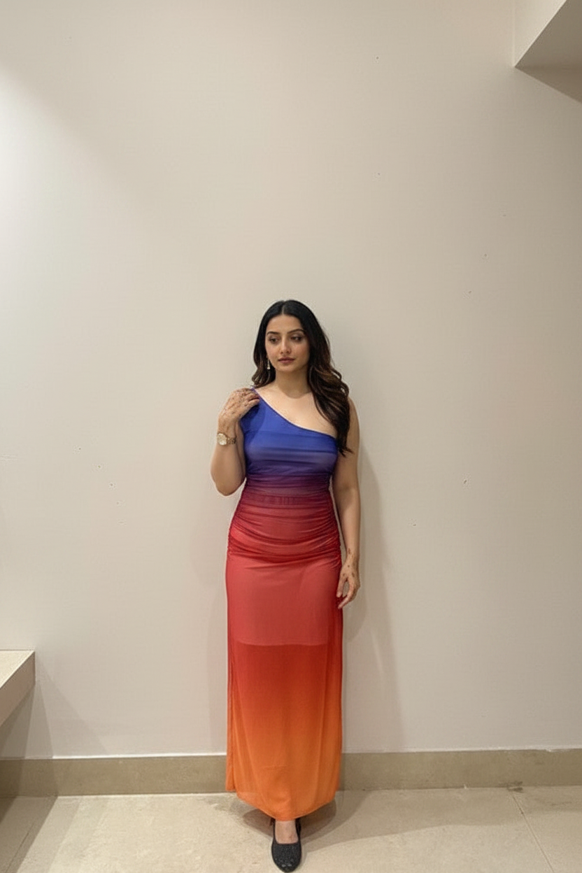 Multi Ombrella Dress