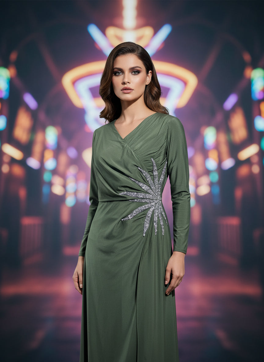 Olive Luna Maxi Dress