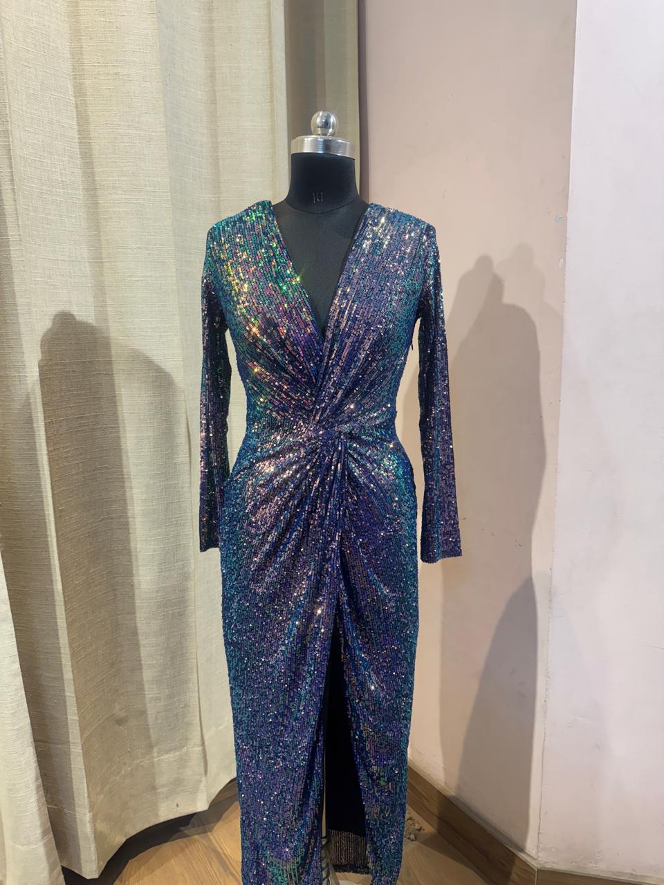 Emerald Éclat Cocktail Gown