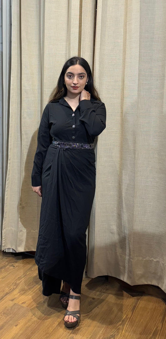 Shirt Draped Dress
