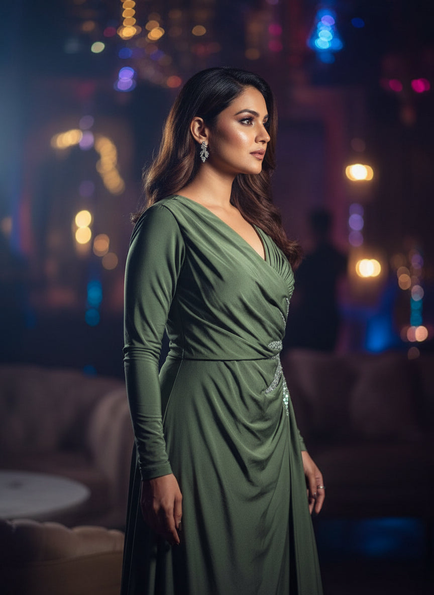 Olive Luna Maxi Dress