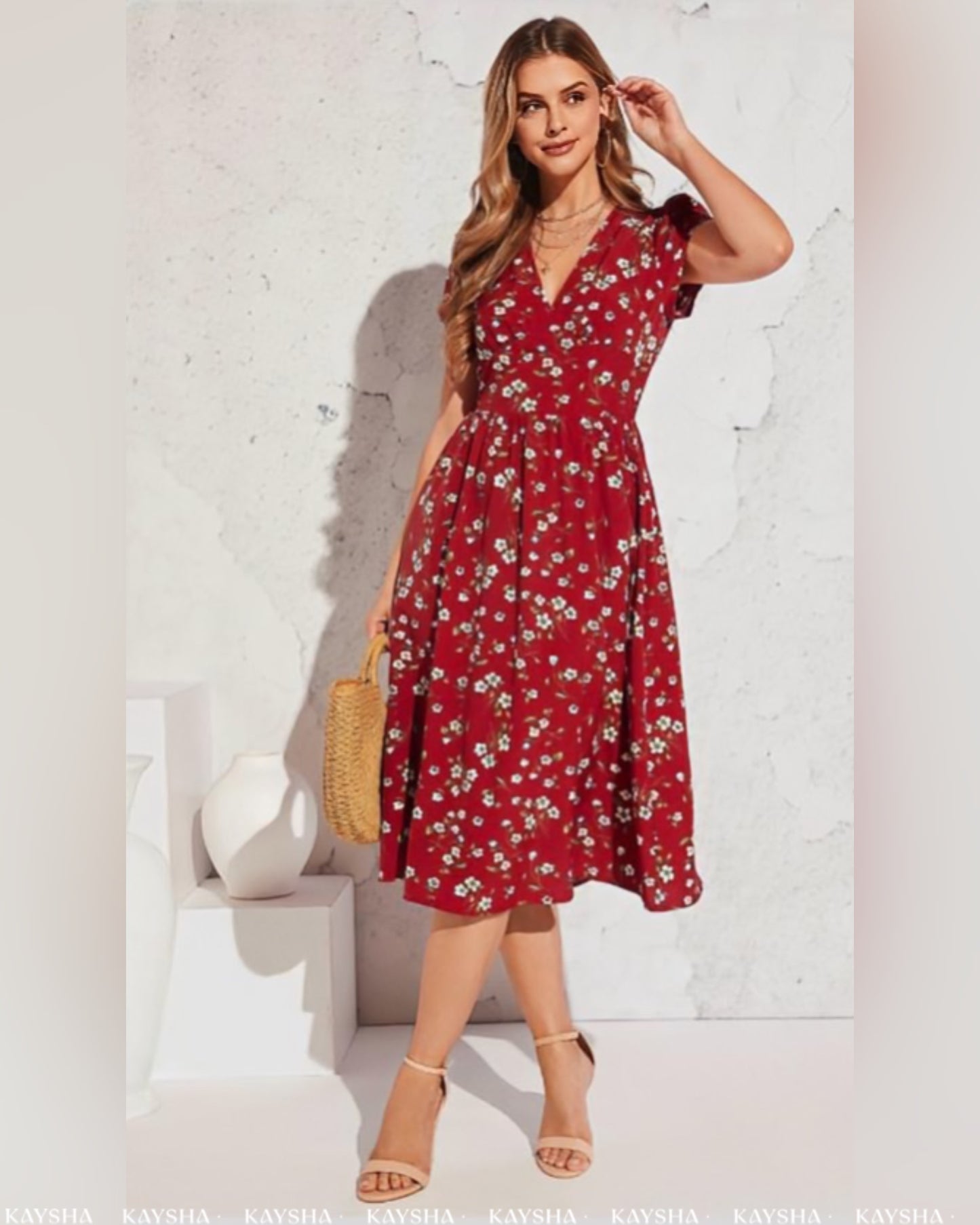 Deep Hue Midi Dress