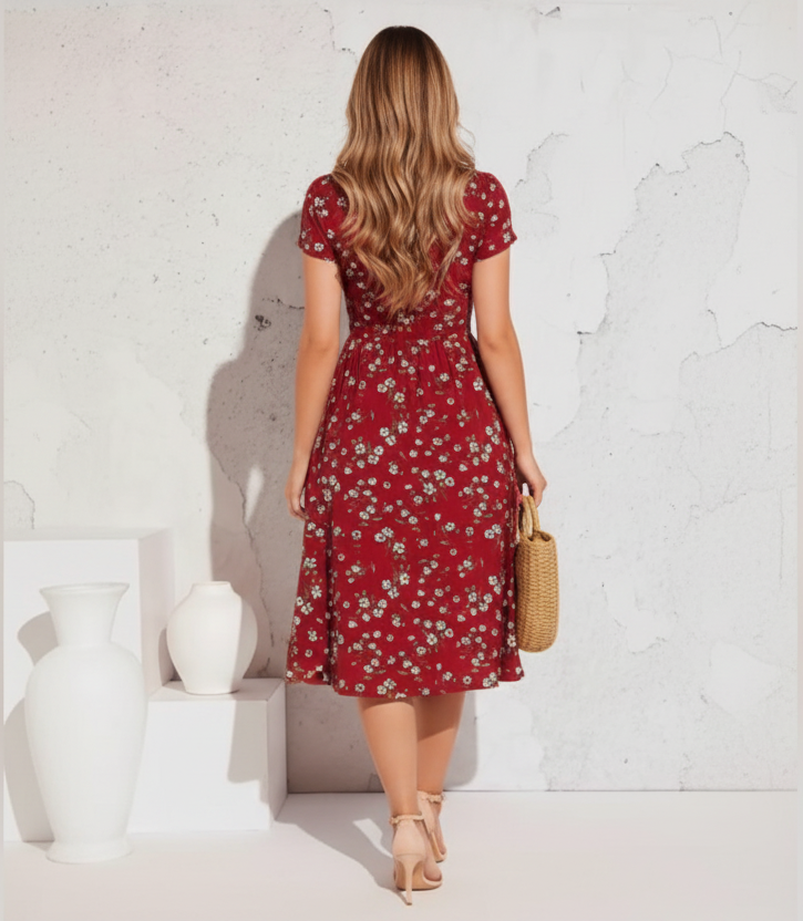Deep Hue Midi Dress