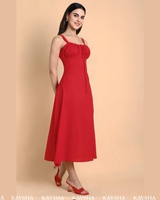 Red Bustier Dress